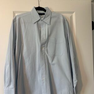 John Ashford Light Blue Men's Dress Shirt - Classic Point Collar